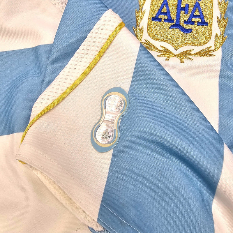 2006/07 Argentina Away Football Shirt (L) Adidas #19 Messi - Football Finery - FF204161