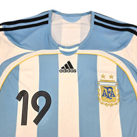 2006/07 Argentina Away Football Shirt (L) Adidas #19 Messi - Football Finery - FF204161