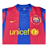 2006/07 Barcelona Home Football Shirt (M) Nike #7 Larsson - Football Finery - FF202418