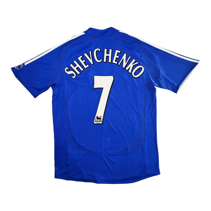 2006/07 Chelsea Home Football Shirt (M) Adidas #7 Shevchenko - Football Finery - FF202591