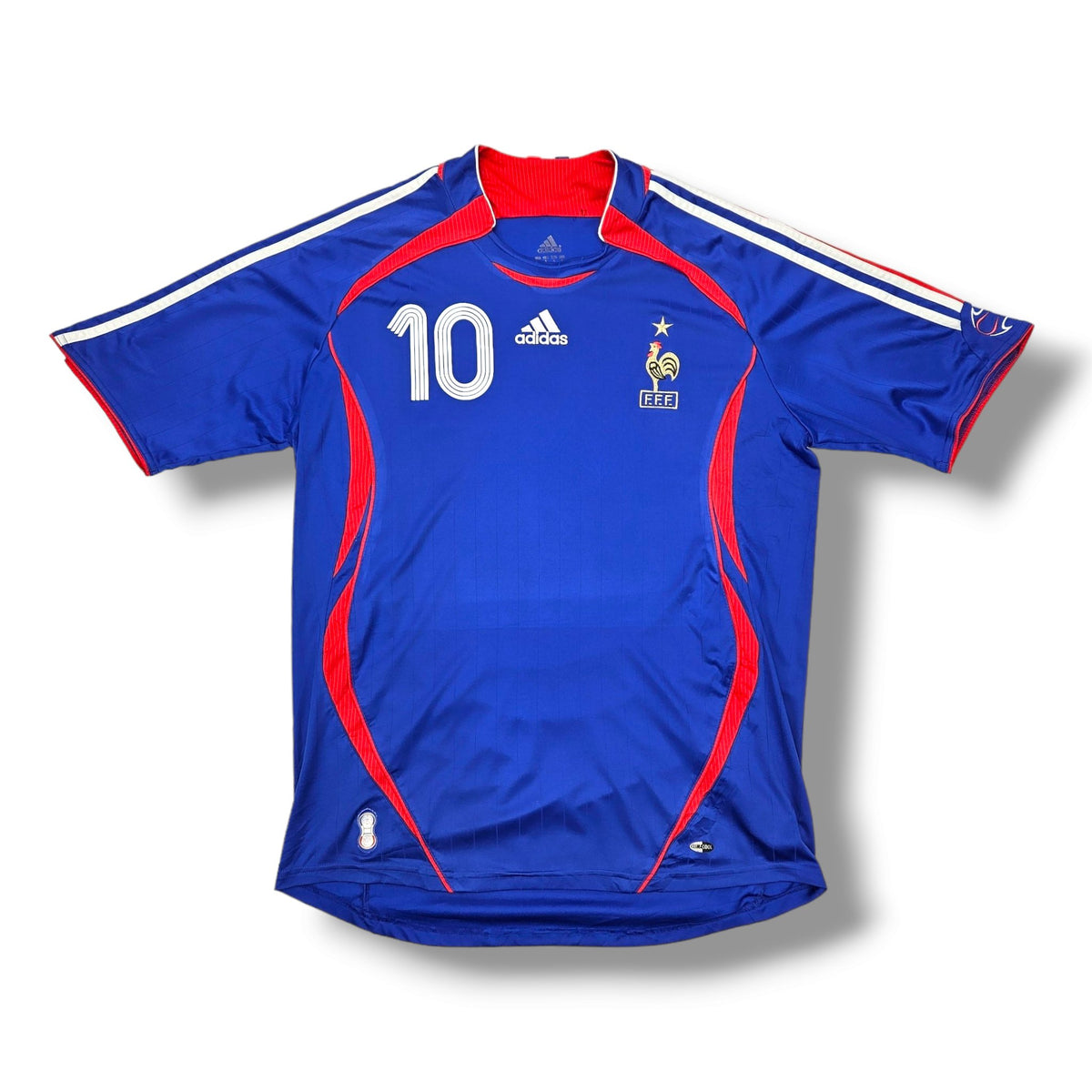 2006/07 France Home Football Shirt (L) Adidas #10 Zidane - Football Finery - FF203799