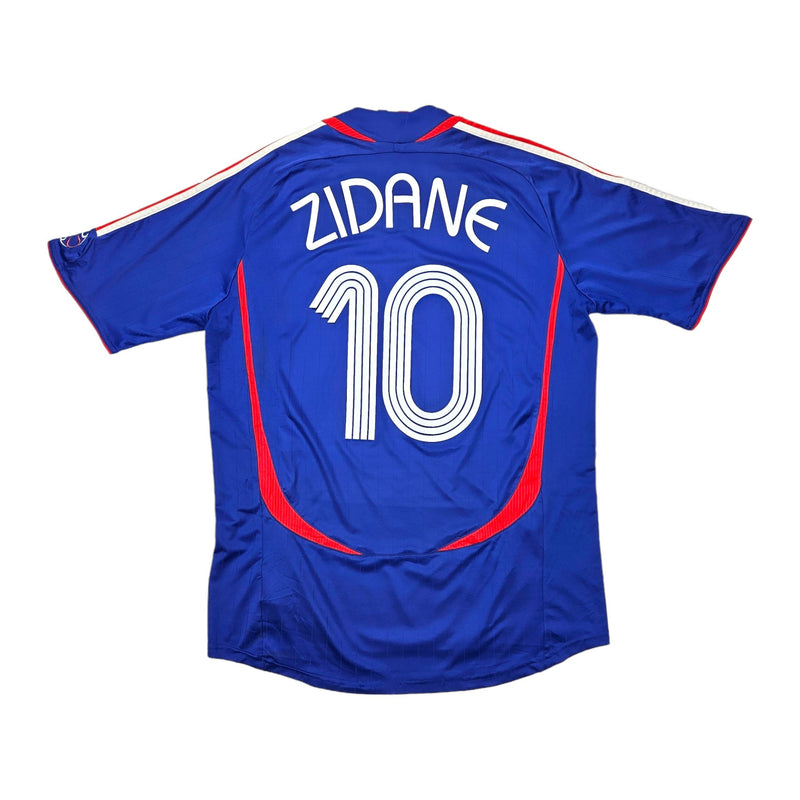 2006/07 France Home Football Shirt (L) Adidas #10 Zidane - Football Finery - FF203799