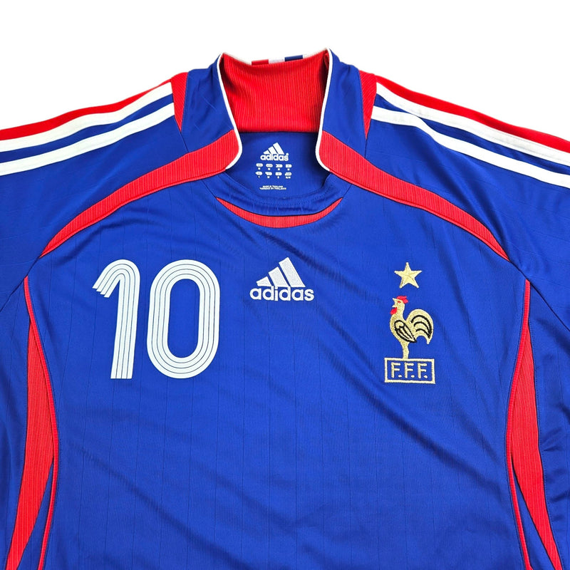 2006/07 France Home Football Shirt (M) Adidas #10 Zidane - Football Finery - FF203618