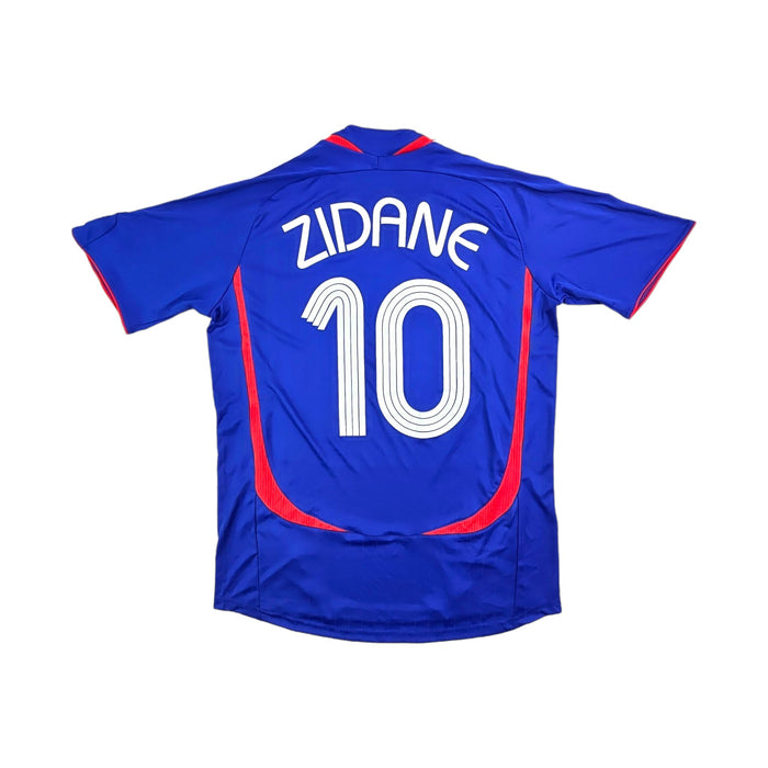 2006/07 France Home Football Shirt (M) Adidas #10 Zidane - Football Finery - FF203618