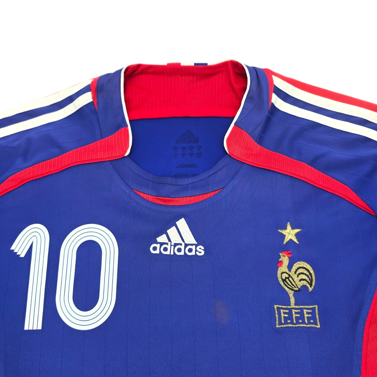 2006/07 France Home Football Shirt (M) Adidas # 10 Zidane - Football Finery - FF204090