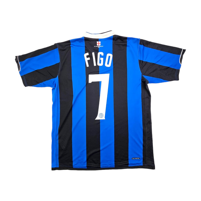 2006/07 Inter Milan Home Football Shirt (L) Nike #7 Figo - Football Finery - FF203608