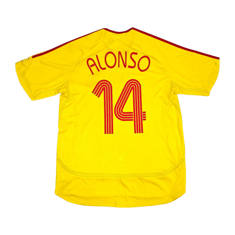 2006/07 Liverpool Away Football Shirt (L) Adidas #14 Alonso - Football Finery - FF204182