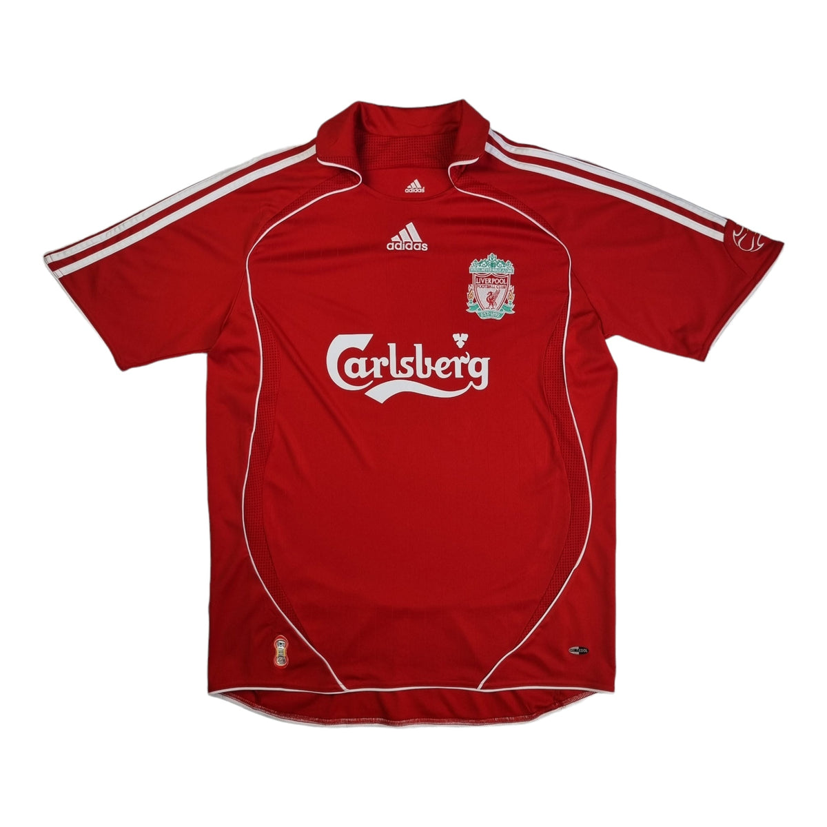 2006/07 Liverpool Home Football Shirt (M) Adidas #8 Gerrard - Football Finery - FF202937