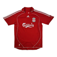 2006/07 Liverpool Home Football Shirt (M) Adidas #8 Gerrard - Football Finery - FF202937