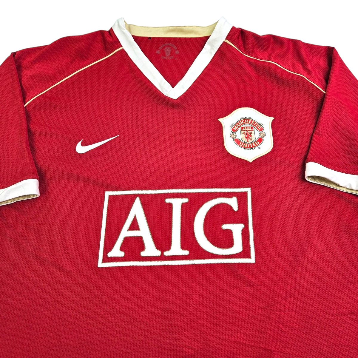 2006/07 Manchester United Home Football Shirt (XL) Nike #7 Ronaldo - Football Finery - FF203684