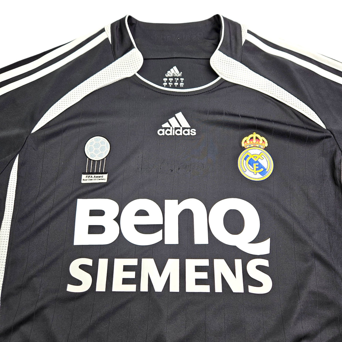 2006/07 Real Madrid Away Football Shirt (M) Adidas #23 Beckham - Football Finery - FF203705