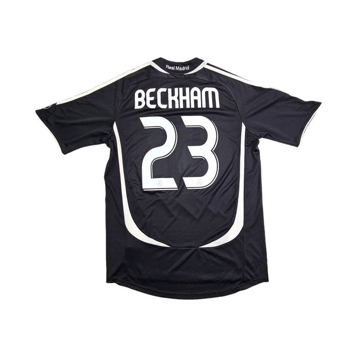 2006/07 Real Madrid Away Football Shirt (M) Adidas #23 Beckham - Football Finery - FF203705