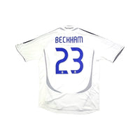 2006/07 Real Madrid Home Football Shirt (L) Adidas #23 Beckham - Football Finery - FF203523