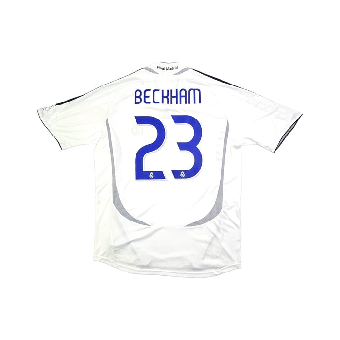 2006/07 Real Madrid Home Football Shirt (L) Adidas #23 Beckham - Football Finery - FF203523