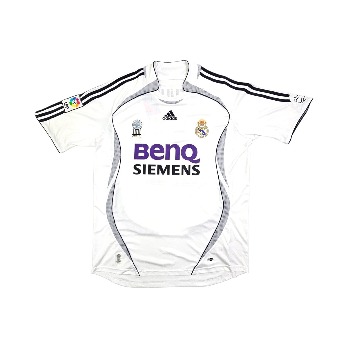 2006/07 Real Madrid Home Football Shirt (L) Adidas #23 Beckham - Football Finery - FF203523