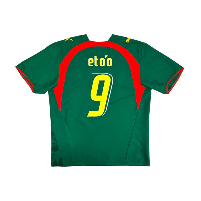 2006/08 Cameroon Home Football Shirt (L) Puma #9 Eto'o - Football Finery - FF204091