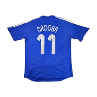 2006/08 Chelsea Home Football Shirt (L) Adidas #11 Drogba - Football Finery - FF203426