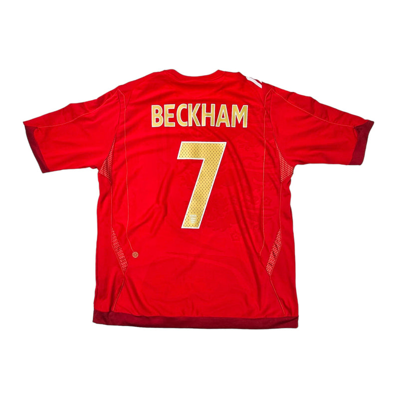 2006/08 England Away Football Shirt (XL) Umbro #7 Beckham - Football Finery - FF203270