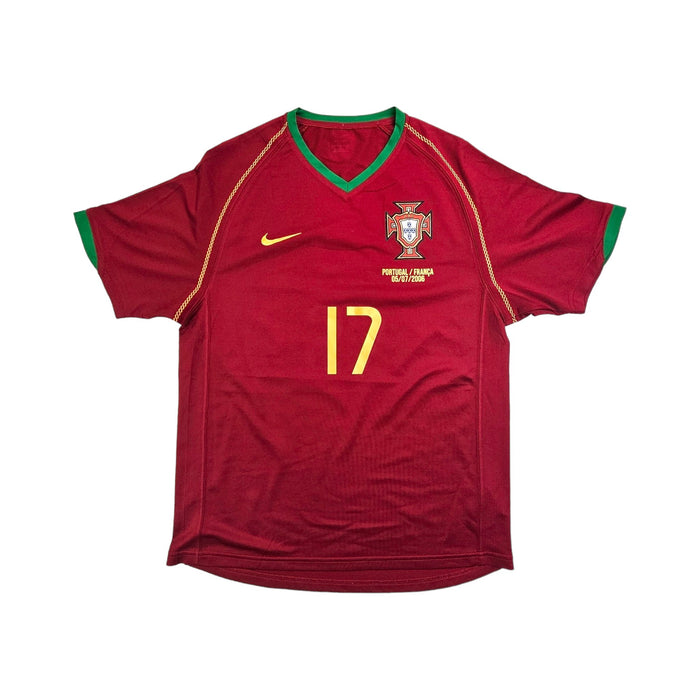 2006/08 Portugal Home Football Shirt (M) Nike #17 Ronaldo - Football Finery - FF203711