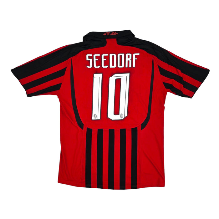 2007/08 AC Milan Home Football Shirt (L) Adidas #10 Seedorf - Football Finery - FF204003