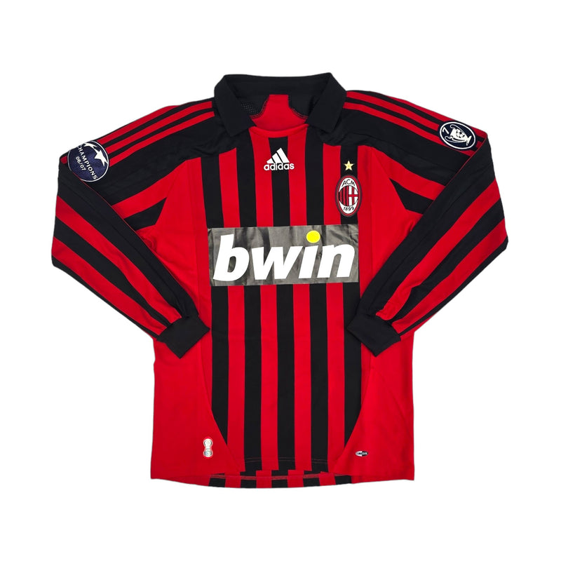 2007/08 AC Milan Home Football Shirt (M) Adidas #99 Ronaldo - Football Finery - FF204121