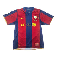 2007/08 Barcelona Home Football Shirt (M) Nike #9 Eto'o - Football Finery - FF204414