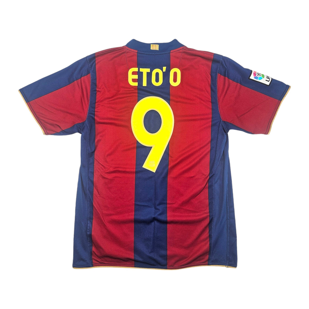 2007/08 Barcelona Home Football Shirt (M) Nike #9 Eto'o - Football Finery - FF204414