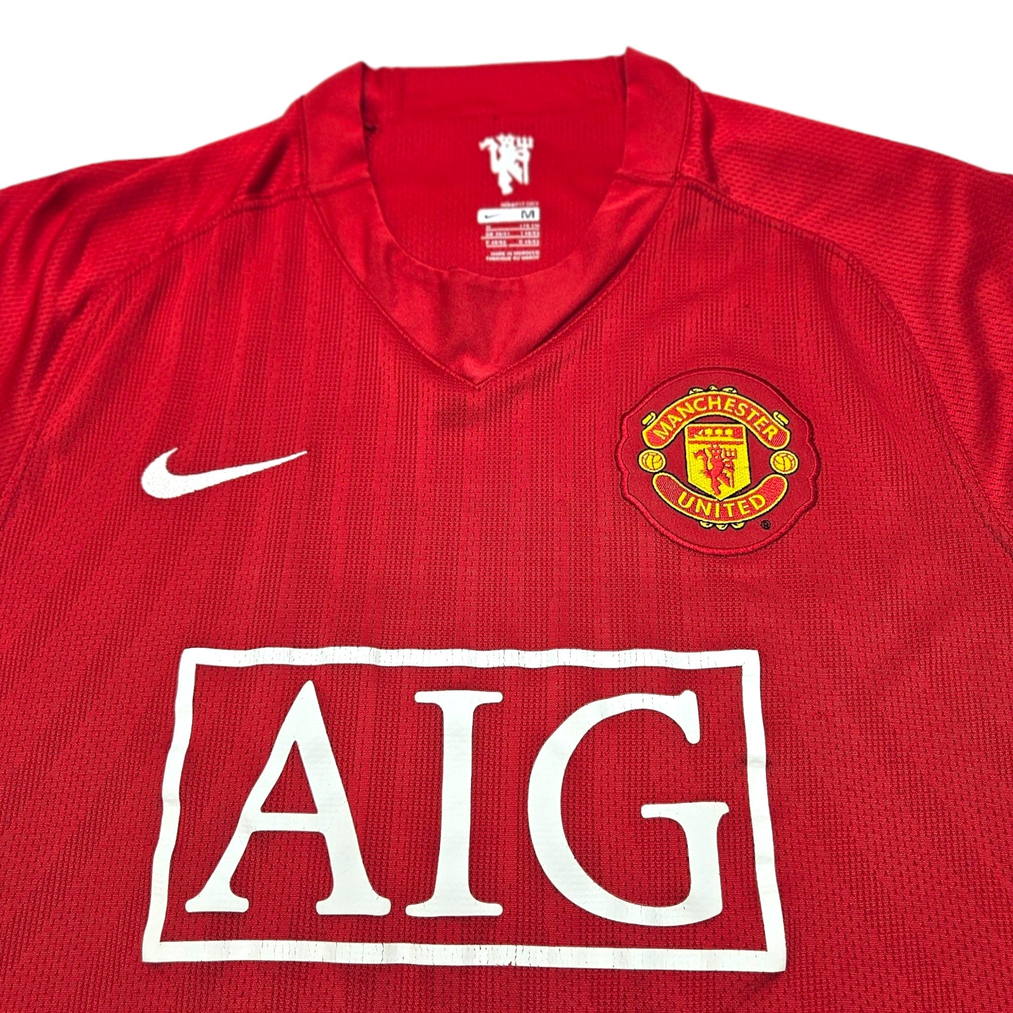 2007/08 Manchester United Home Football Shirt (M) Nike #32 Tevez