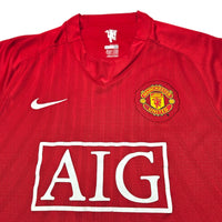 2007/08 Manchester United Home Football Shirt (M) Nike #32 Tevez - Football Finery - FF202554