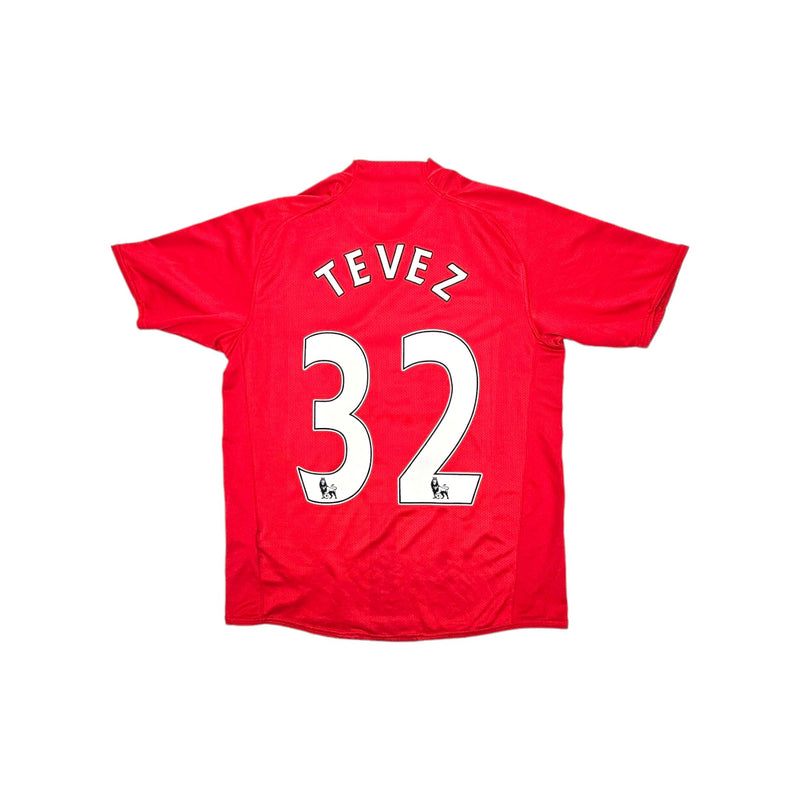 2007/08 Manchester United Home Football Shirt (M) Nike #32 Tevez - Football Finery - FF202554