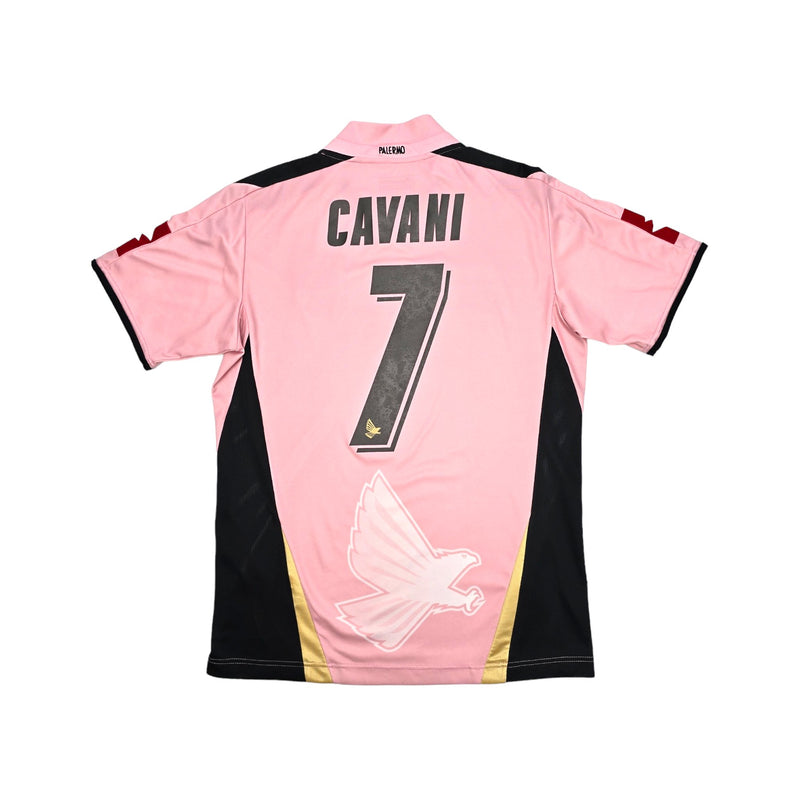 2007/08 Palermo Home Football Shirt (M) Lotto #7 Cavani - Football Finery - FF203836