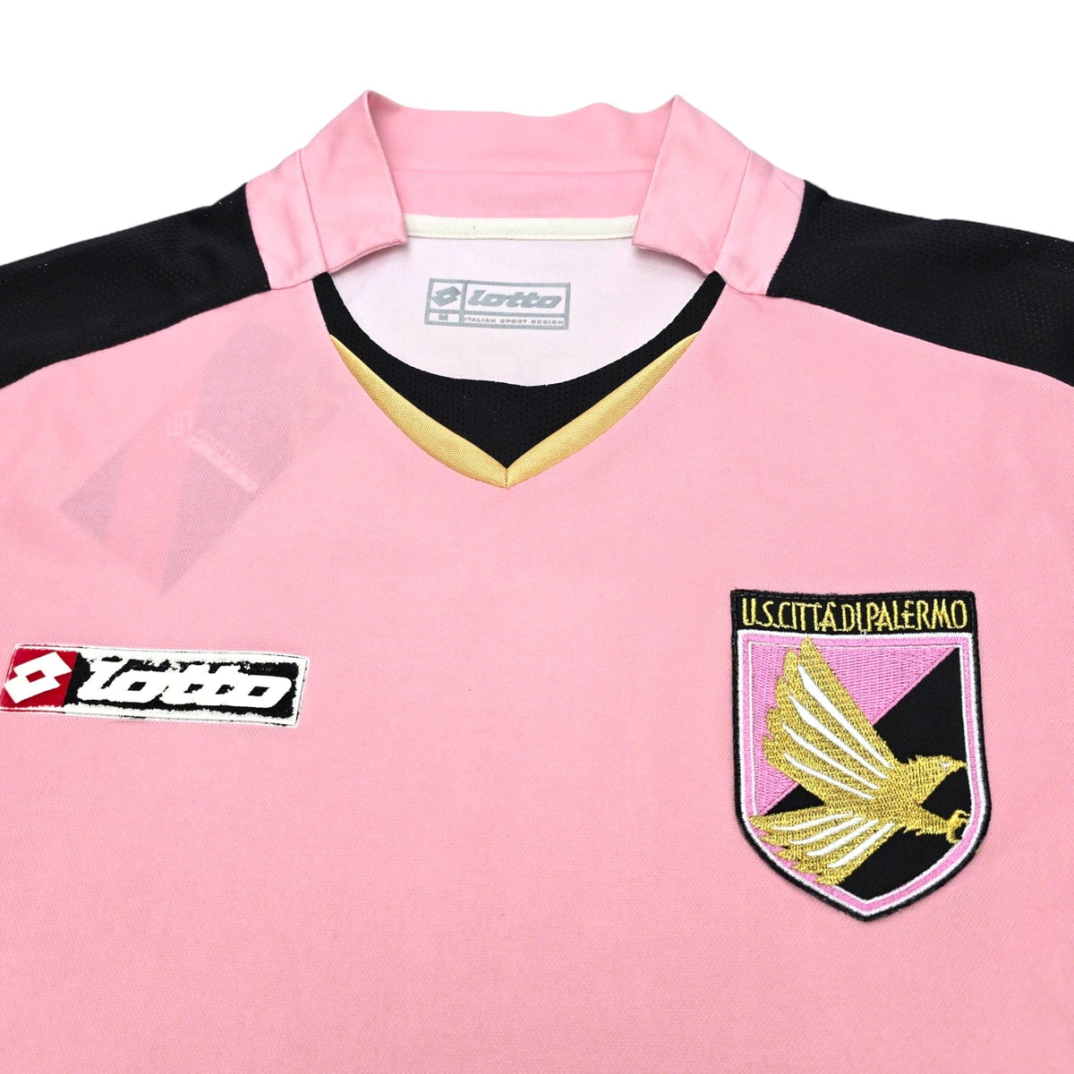 2007/08 Palermo Home Football Shirt (M) Lotto #7 Cavani - Football Finery - FF203836