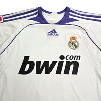 2007/08 Real Madrid Home Football Shirt (S) Adidas #17 v.Nistelrooy - Football Finery - FF203518