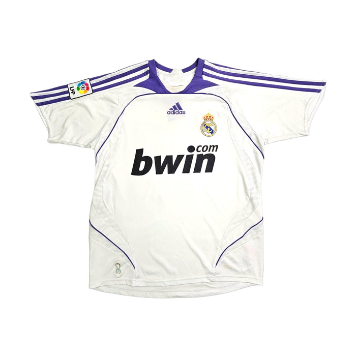 2007/08 Real Madrid Home Football Shirt (S) Adidas #17 v.Nistelrooy - Football Finery - FF203518