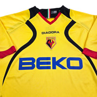 2007/08 Watford Home Football Shirt (XL) Diadora - Football Finery - FF203458