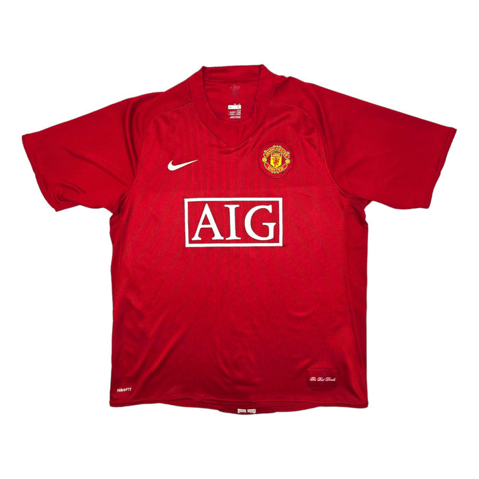 2007/09 Manchester United Home Football Shirt (L) Nike - Football Finery - FF204013