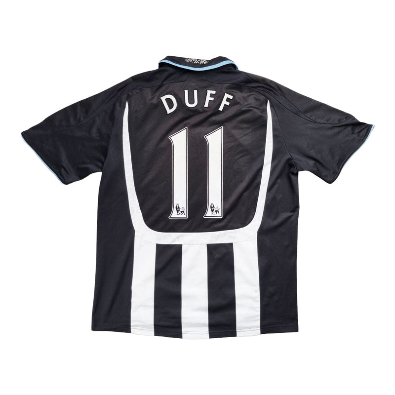 2007/8 Newcastle United Home Football Shirt (L) Adidas #11 Duff - Football Finery - FF202304