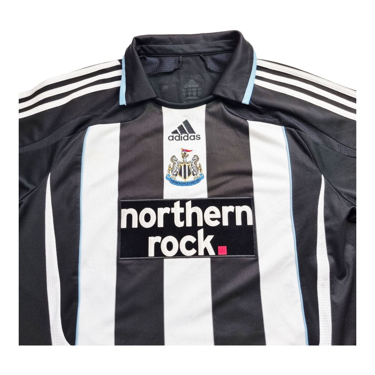 2007/8 Newcastle United Home Football Shirt (L) Adidas #11 Duff - Football Finery - FF202304