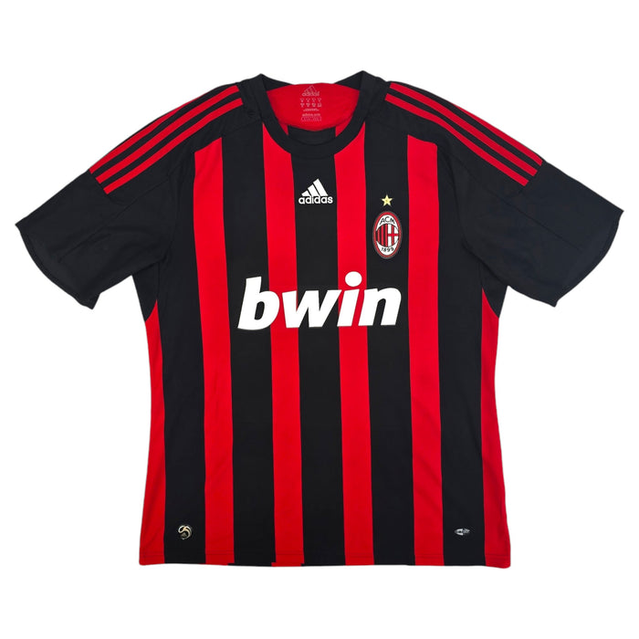 2008/09 AC Milan Home Football Shirt (XL) Adidas #32 Beckham - Football Finery - FF204406