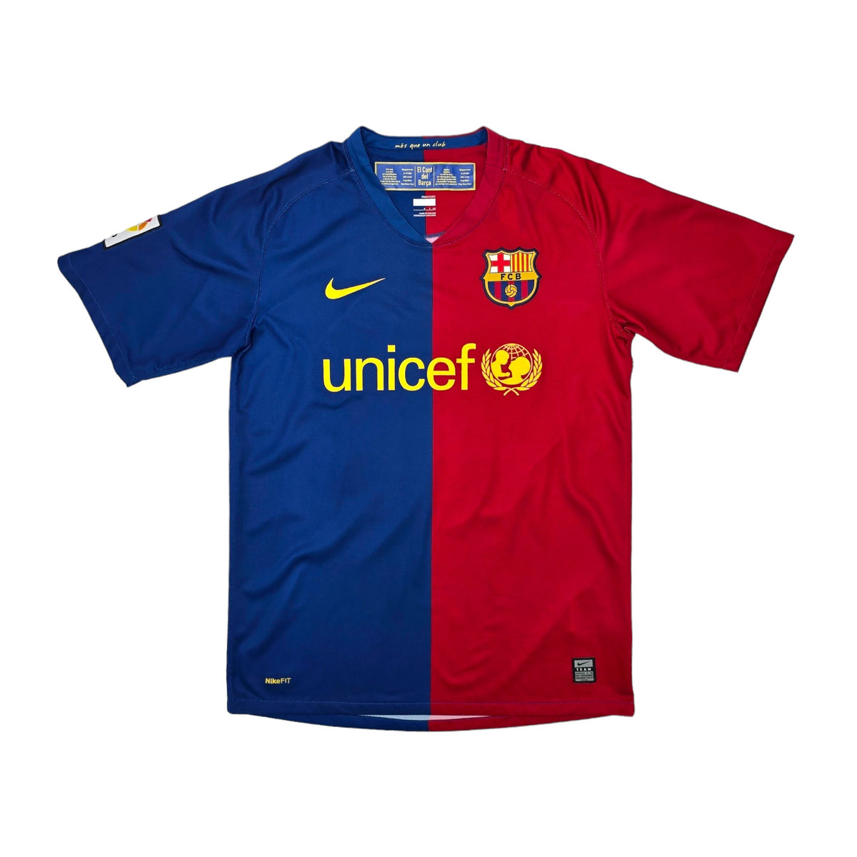 2008/09 Barcelona Home Football Shirt (S) Nike #10 Messi - Football Finery - FF203897