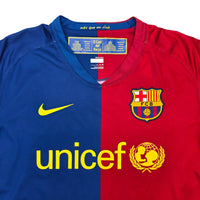 2008/09 Barcelona Home Football Shirt (S) Nike #10 Messi - Football Finery - FF203897
