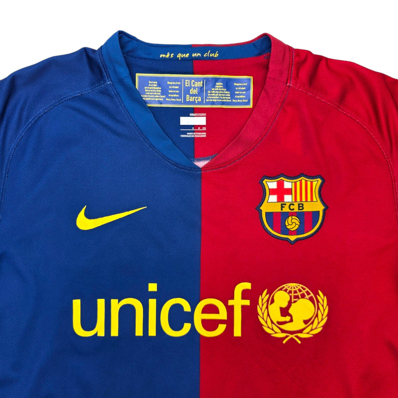 2008/09 Barcelona Home Football Shirt (S) Nike #10 Messi - Football Finery - FF203897