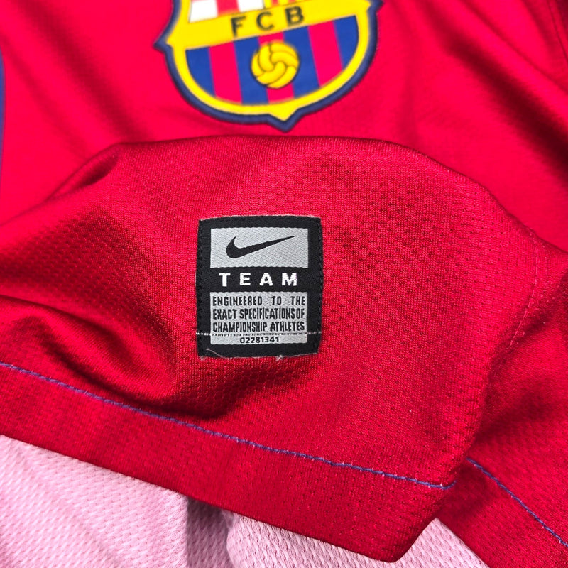 2008/09 Barcelona Home Football Shirt (S) Nike #10 Messi - Football Finery - FF203897