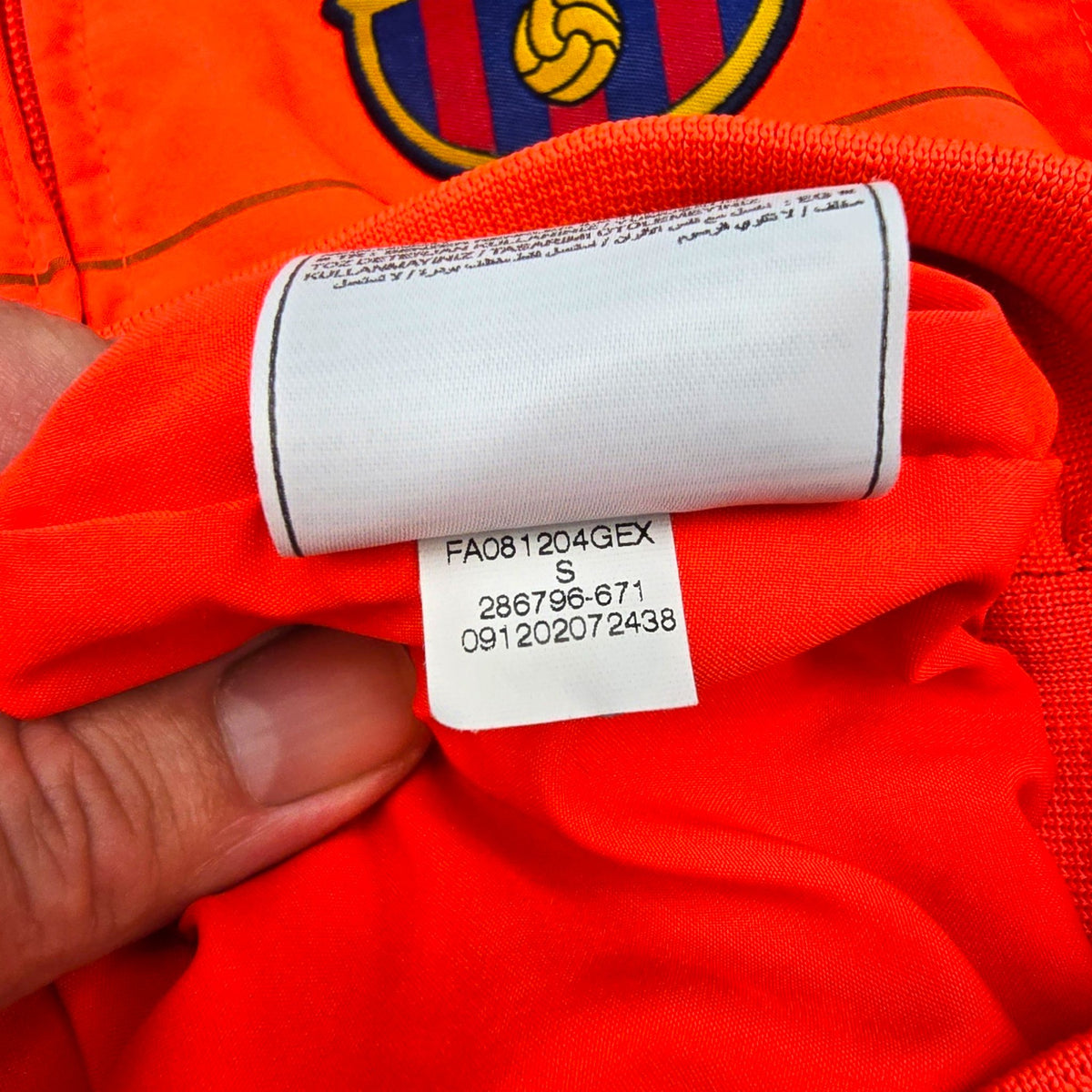 2008/09 Barcelona Tracksuit Top (S) Nike - Football Finery - FF204203