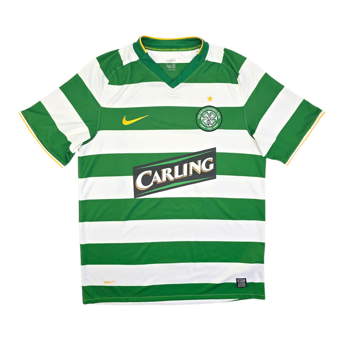 2008/09 Celtic Home Football Shirt (M) Nike #9 Samaras - Football Finery - FF204402