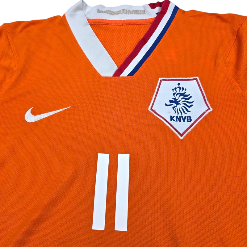 2008/09 Holland Home Football Shirt (L) Nike #11 Robben - Football Finery - FF203765