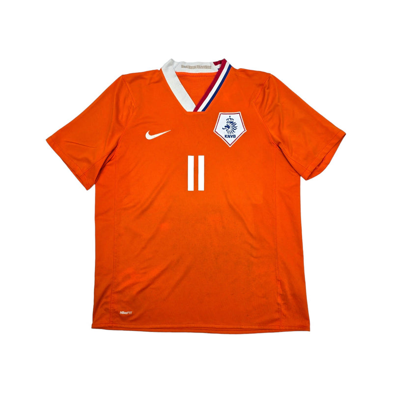 2008/09 Holland Home Football Shirt (L) Nike #11 Robben - Football Finery - FF203765