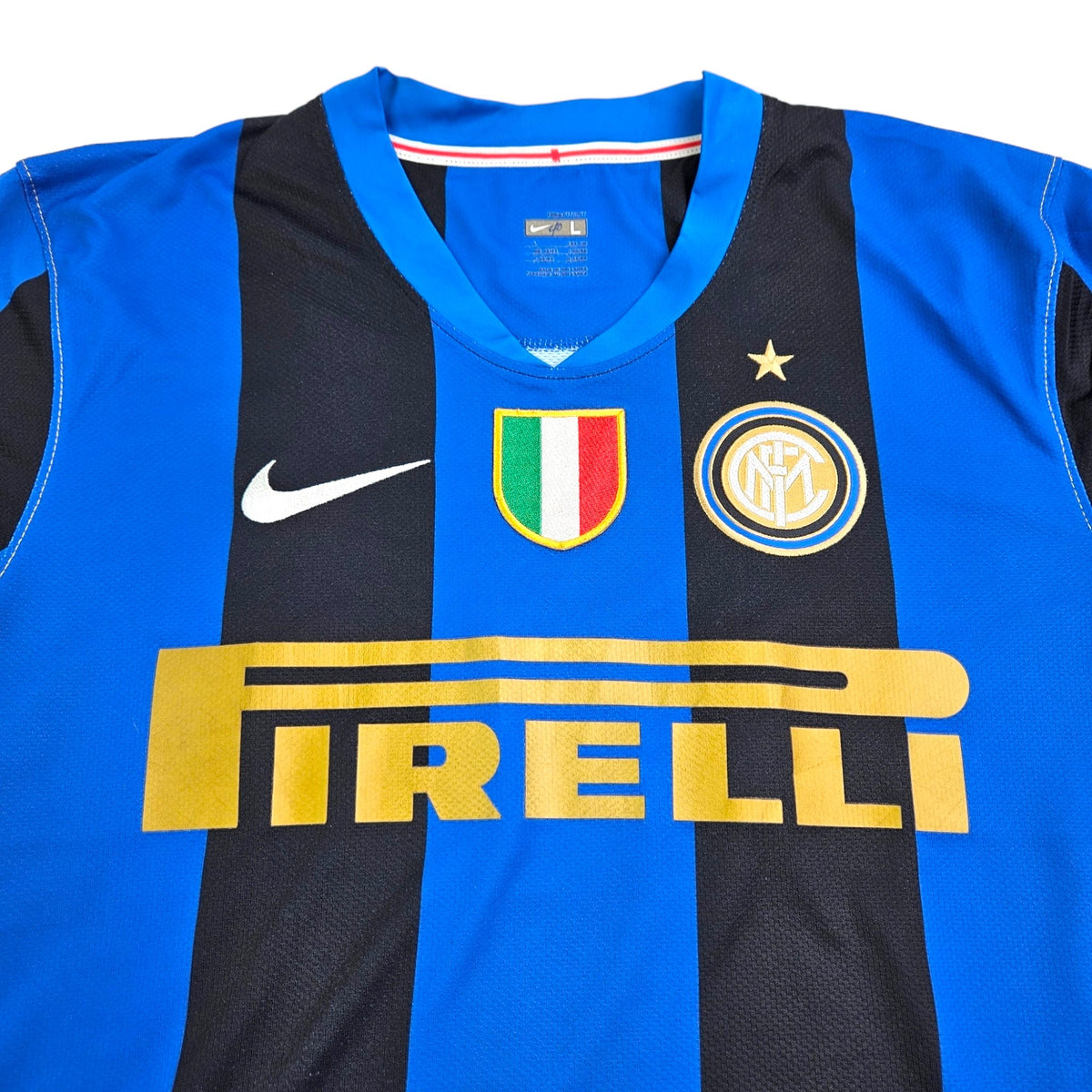 2008/09 Inter Milan Home Football Shirt (L) Nike #8 Ibrahimovic - Football Finery - FF203672