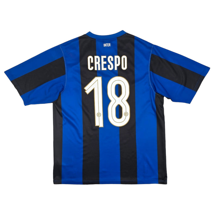 2008/09 Inter Milan Home Football Shirt (M) Nike #18 Crespo - Football Finery - FF204117
