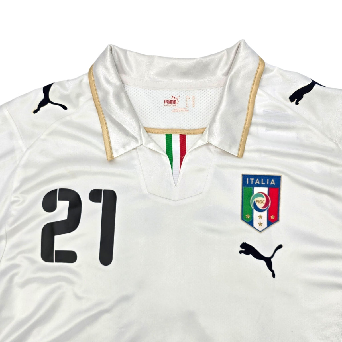 2008/09 Italy Away Football Shirt (XL) Puma #21 Pirlo - Football Finery - FF203868